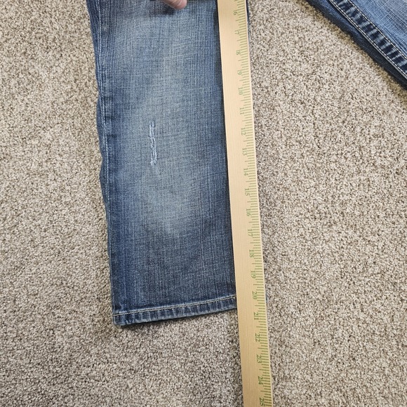BKE Jeans Womens 27 Blue Culture Crop Capri Mid Rise Distressed Denim A6 - Picture 11 of 16